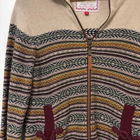 Staple Rugged Outdoors Knit Sweater – Fair Isle Zip Jacket - Picture 3 of 7